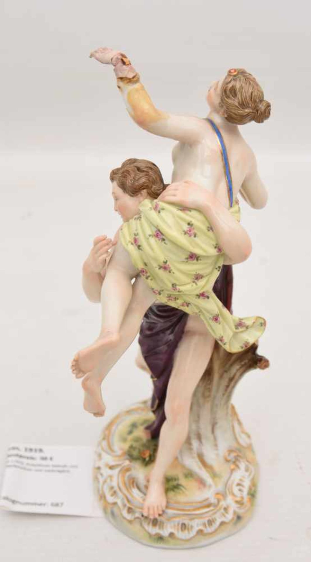 MEISSEN, Raub der Sabinerin, 1919. Nach dem Modell von Franz Conrad Linck (1730-1793). Polychrom - Image 3 of 7