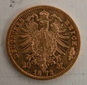 GOLDMÜNZEN KONVOLUT, 3 mal 20 Mark Deutsches Reich, 19/20. Jhd. (7) Gesamtgewicht 23,9 gramm,