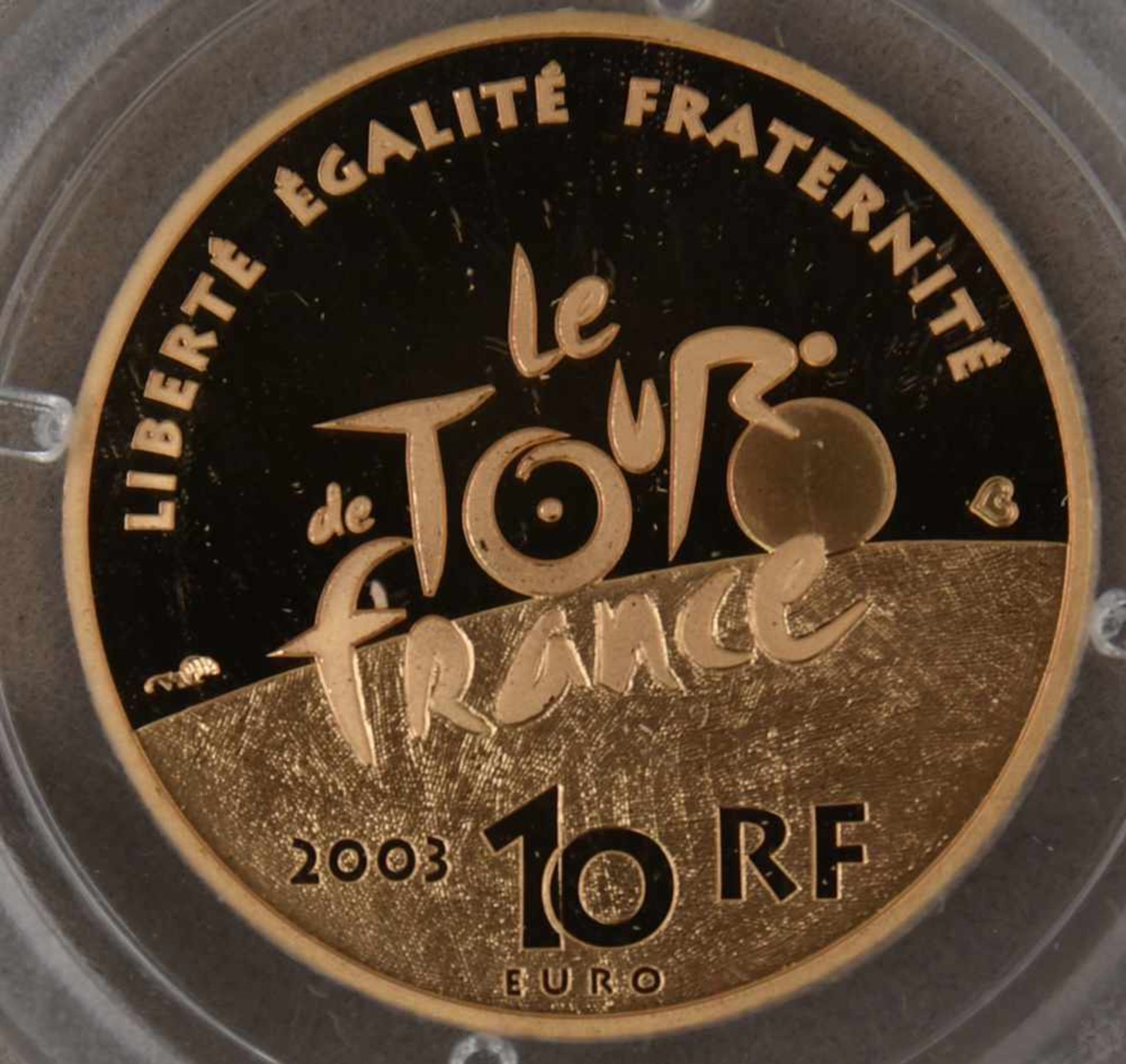 GOLDMÜNZEN, 2 x Frankreich/Finnland, 20 Jhd. (16)1 x 100 Euro Münze Finnland 8,64 gramm 900er Gold - Bild 3 aus 4