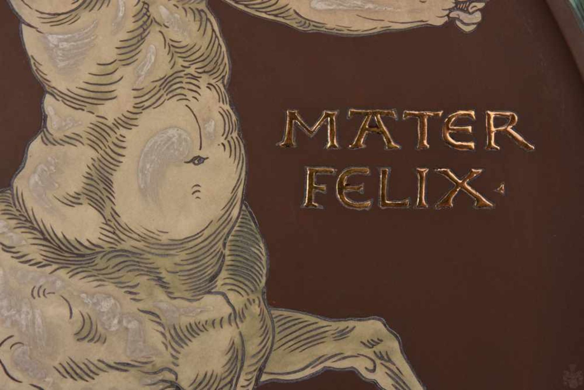 METTLACH, Wandteller No. 2740 , Mater Felix. Deutschland, um 1900Der Wandteller ist in einem sehr - Bild 2 aus 4
