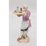 MEISSEN FIGURINE, Der Konditor, Deutschland, 1986.Auf Ornamentalem und goldstaffiertem Sockel