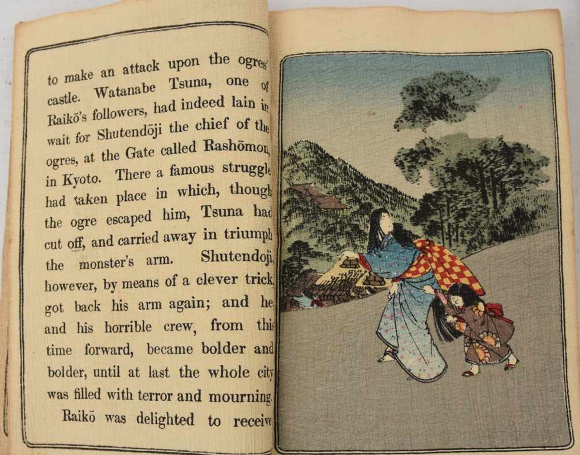 DREI BÜCHER, Krepp-,Seidenpapier, Japan 20.Jh."The Orges of Oyeyama" und "The Silk in Japan" auf - Image 4 of 9