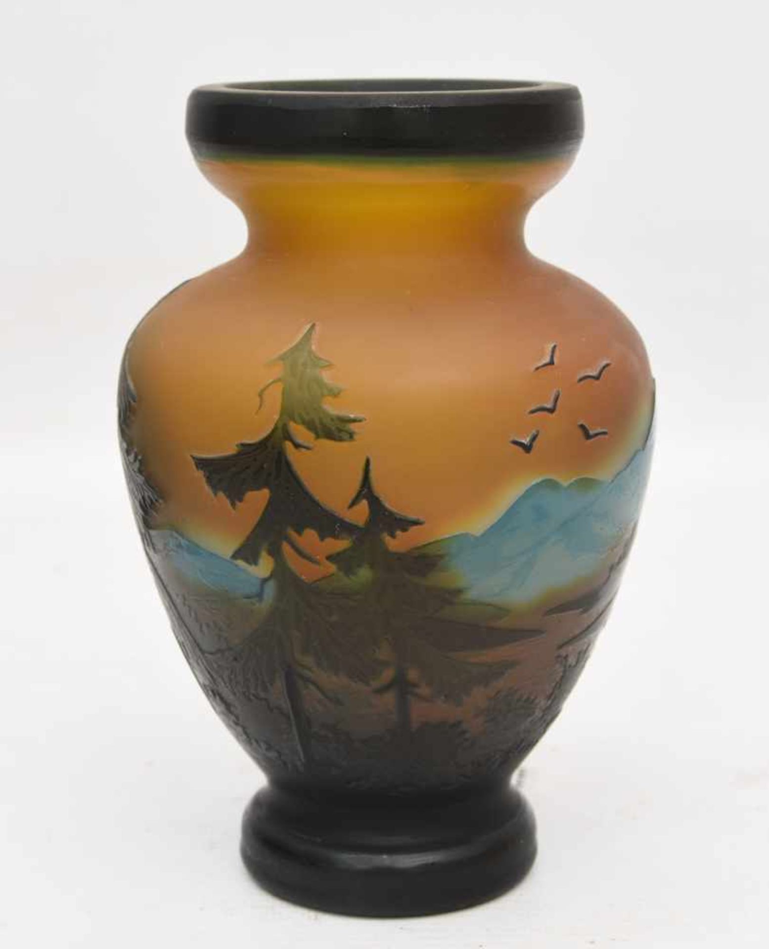 WOHL EMILE GALLÈ Vase, Frankreich, 20. JhGuter Zustand, Signiert mit Gallè.H. 17 cm. - Bild 6 aus 7