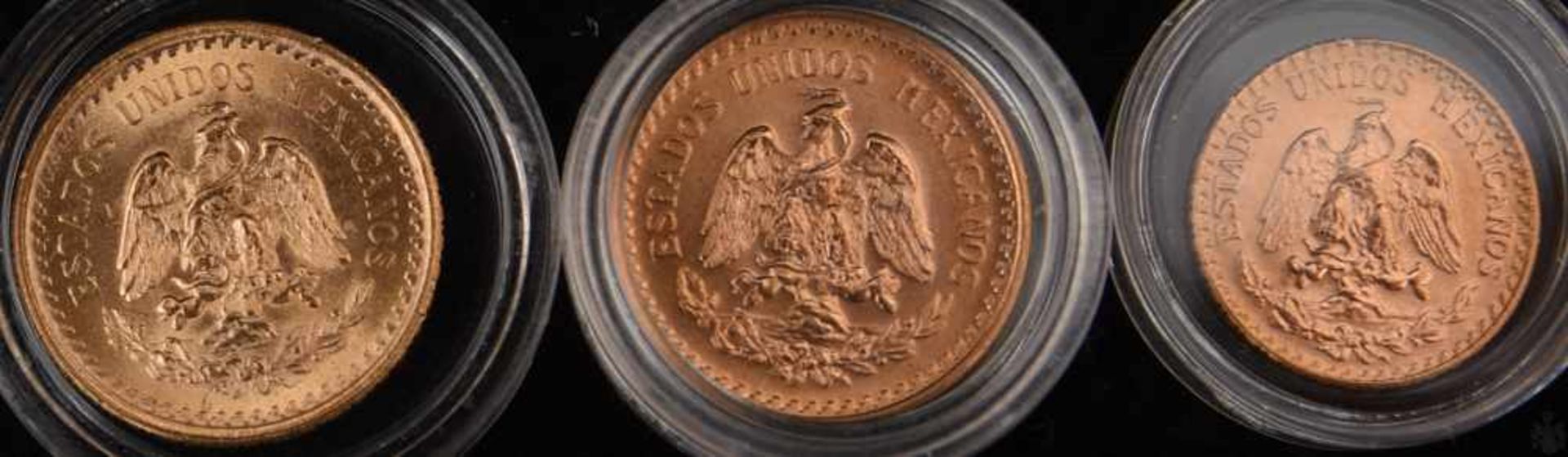 GOLDMÜNZEN, Konvolut Mexico Pesos Gold, 20. Jhd. (11)7 Münzen Mexico1 x 50 Pesos Centenario 41,667 - Bild 9 aus 9