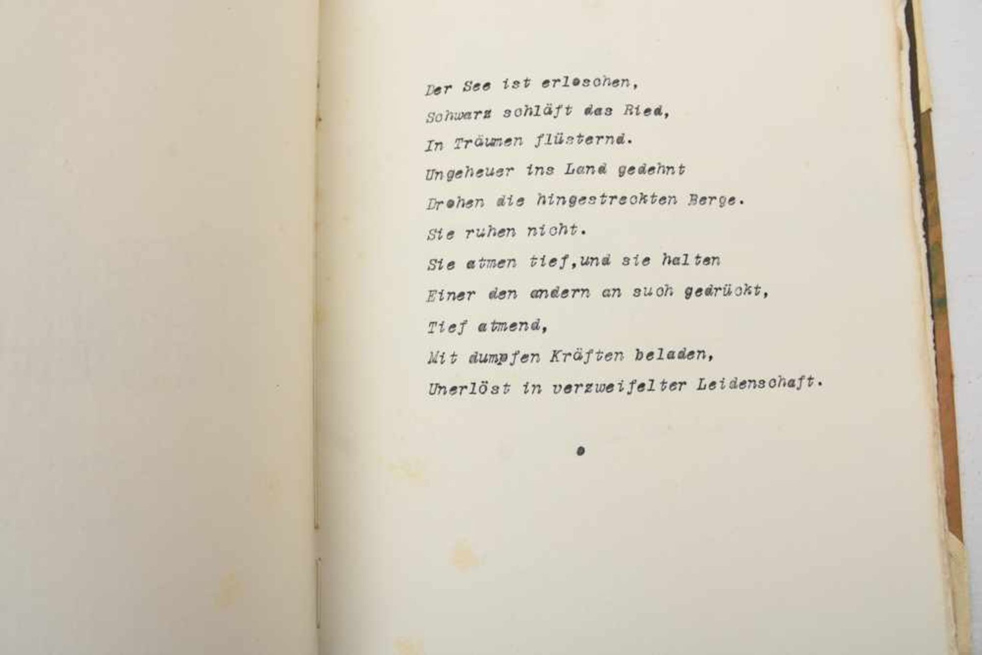 HERMANN HESSE, Gedichte-Originalmanuskript mit Aquarellen. Deutschland, Januar, 1919.Auf der - Image 6 of 27