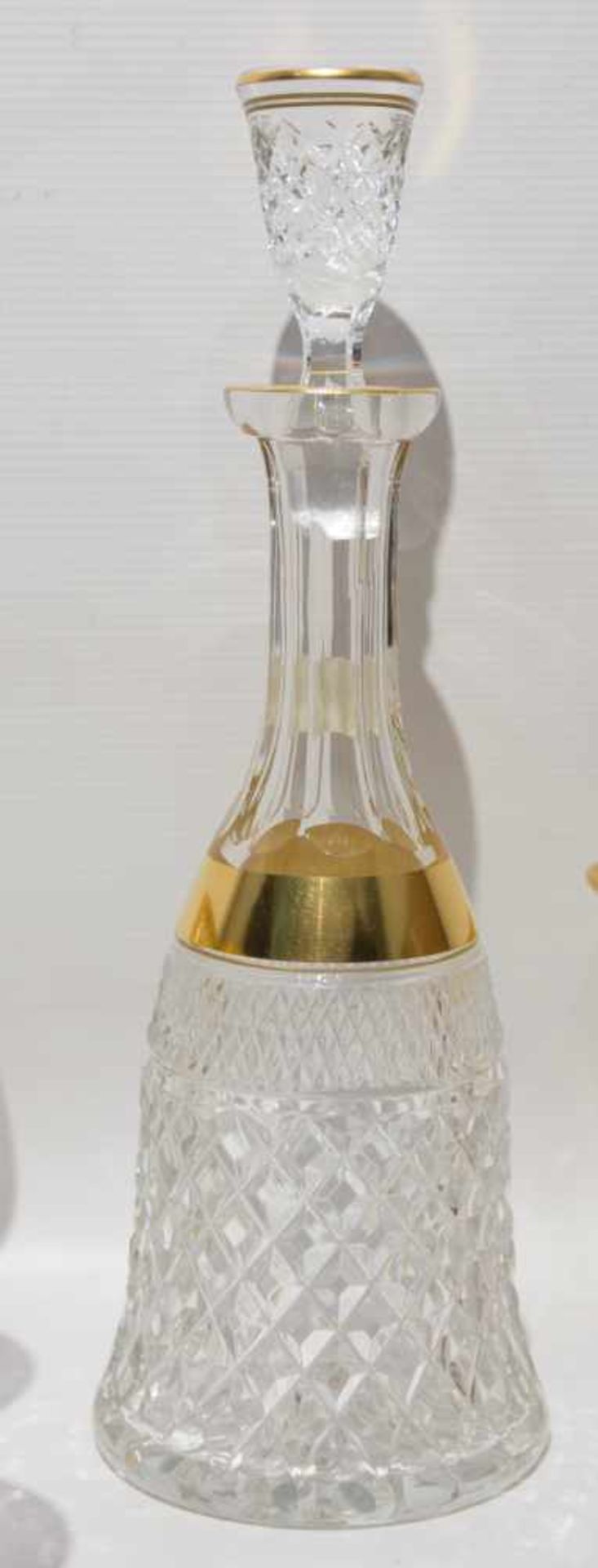 SAINT LOUIS, Exklusive Kristalgläser der Serie "Thistle Gold", Frankreich, 20. Jh.In einem Guten - Bild 21 aus 26