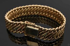 GLIEDERARMBAND, 585er Gelbgold, Deutschland, 20. Jh35gLänge: 17,5 cm