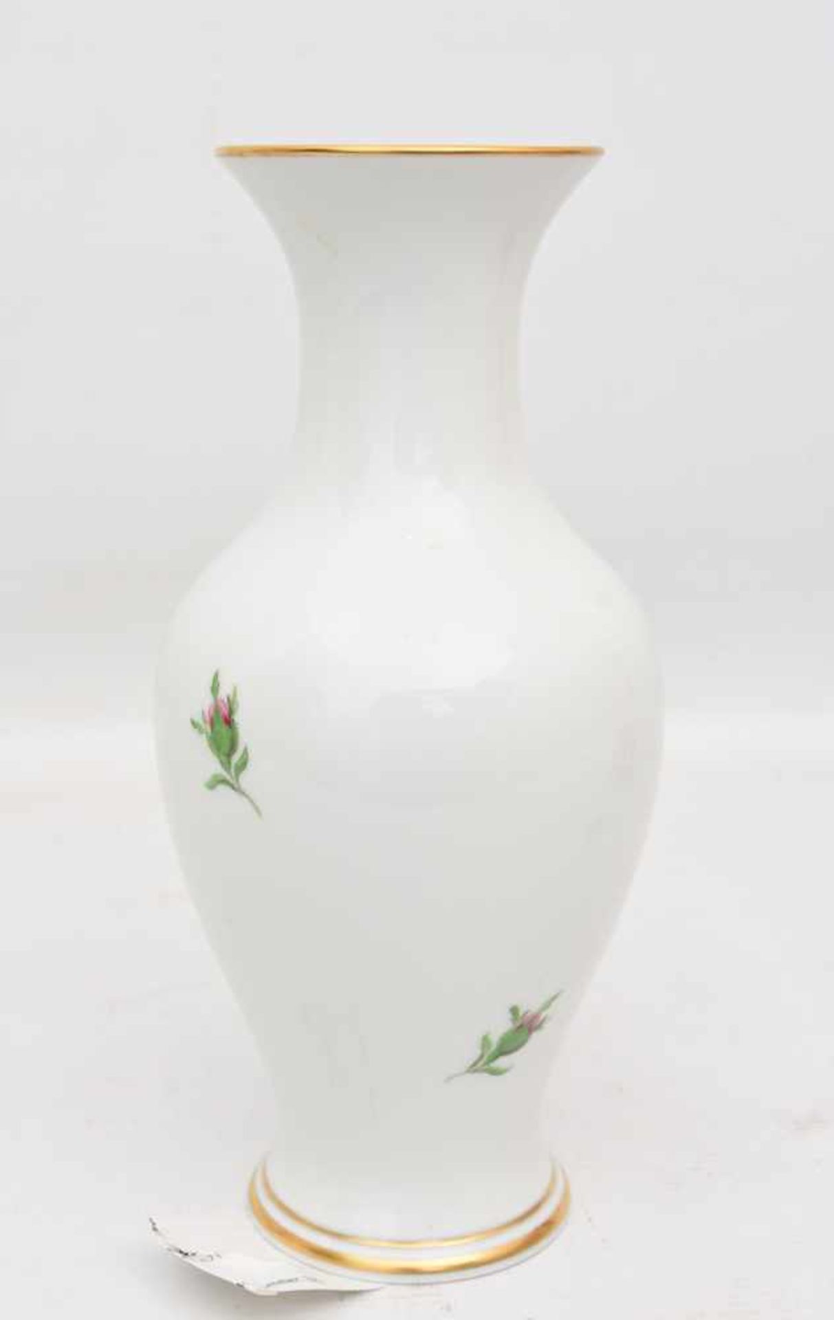 MEISSEN, Vase mit Rosendekor, Deutschland, 1971.Interseitig mit Schwertmarke gemarkt ,Formnummer: - Bild 3 aus 4