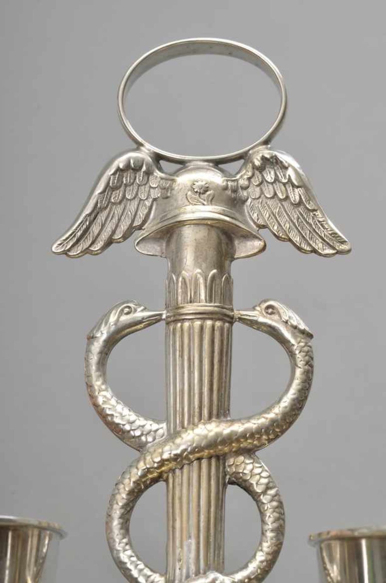 Hamburger Empire Schreibzeug mit Hermesstab und geflügeltem Helm als Allegorie auf den - Image 3 of 3