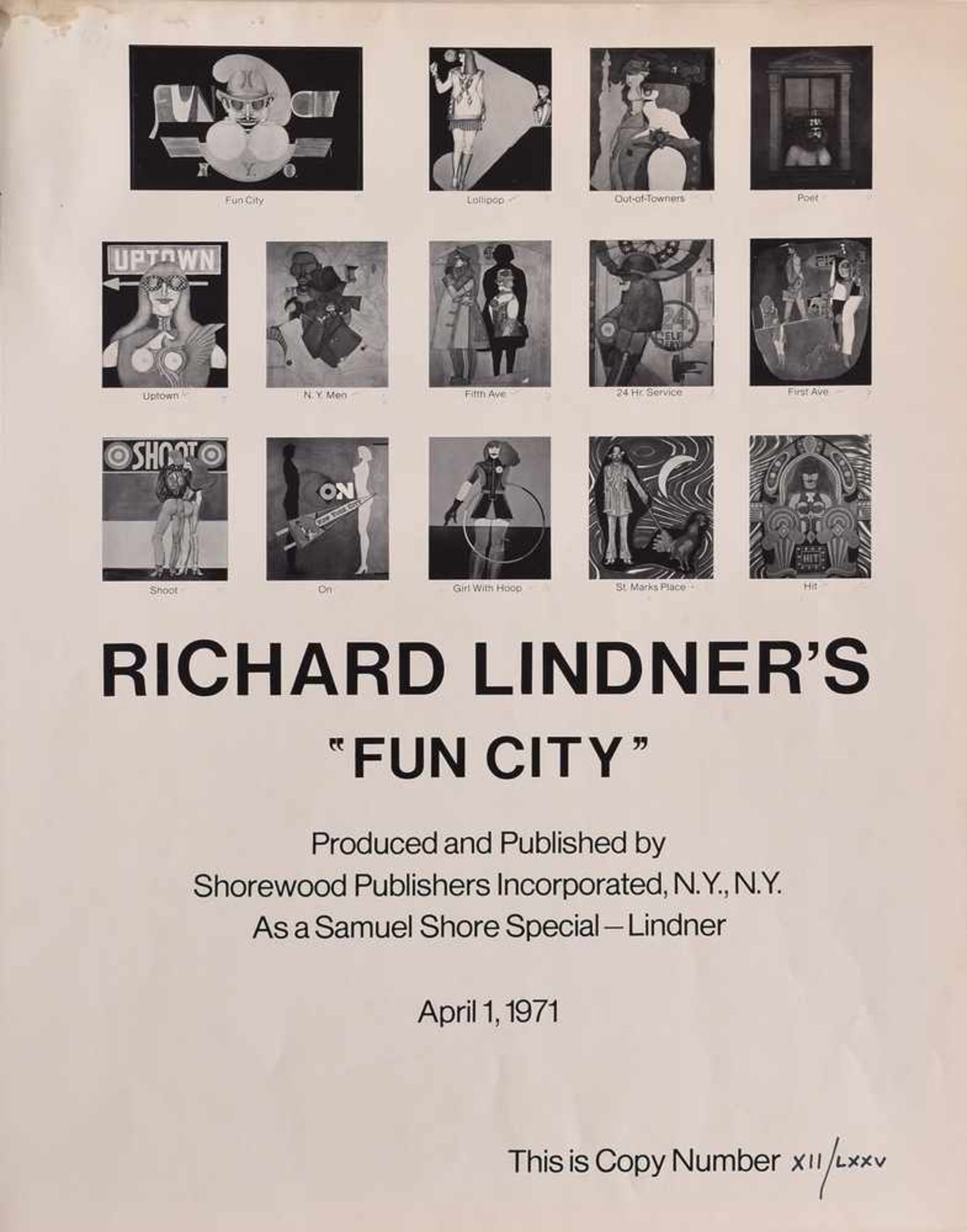 2 Lindner, Richard (1901-1978) "Uptown" und "Out of Towners", Lithographien 113/175 aus der Serie " - Bild 3 aus 3