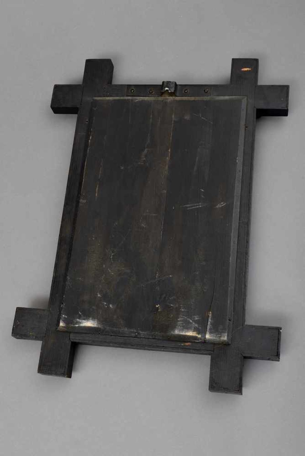 Historismus Spiegel mit geschliffenem Rahmen, 64x47cm, kl. Defekte - Image 2 of 2