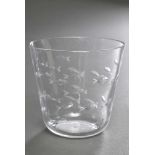 Farbloses Rotter Glas "Fische", H. 8cm Colorless Rotter Glass ''Fish'', H. 8cm