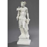 Weiße Nymphenburg Figur "Merkur", Firmengeschenk 1970, H. 20cm White Nymphenburg figurine ''