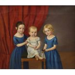 Krüger, W. "Biedermeier Gruppenportrait: Die Baronessen von Kendell als Kinder (Clara, Emma u.