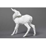 Weiße moderne Meissen Figur "Reh", Modellnr. R.1243, H. 22cm White modern Meissen figure ''Deer'',