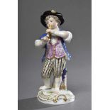 Meissen Figur "Flötenspielender Winzer", RM: 1, PM: 111, 19.Jh., H. 12,5cm, kl. Defekte Meissen