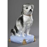 KPM Figur "Hund auf Kissen", 1837-1844, H. 13,5cm KPM Figure ''Dog on Pillow'', 1837-1844, h. 13.