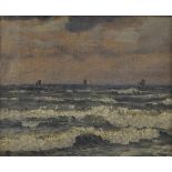 Quistorff, Viktor (1883-1953) "Blick aufs Meer" 1934, Öl/Malpappe, u.r.sign./dat., 22,5x27,5cm (m.R.