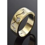 GG 585 Ring mit 5 Brillanten (zus.ca. 0,35ct) als Sternbild "Cassiopeia" angeordnet, 11g, Gr. 58,5