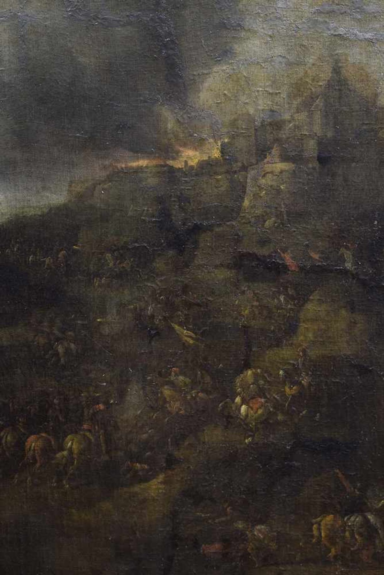 Rugendas, Georg Philipp (1666-1742) "Reiterschlacht", Öl/Leinwand doubliert, 105x136cm (m.R. - Image 8 of 8