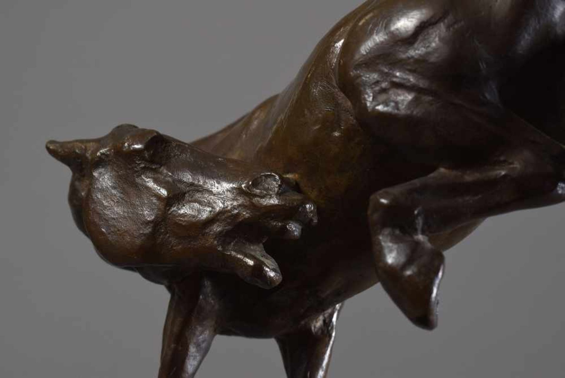 Voelckerling, Fred (1872-1945) "Stehendes Pferd", Bronze, Plinthe sign., 14,5x18x5cm Voelckerling, - Image 3 of 5