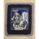 Braque, Georges (1882-1963) "Hélios V", 1948, Farblithographie, 2/75, u.r. sign., 51x42cm (m.R.