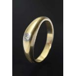 Zarter GG 750 Ring mit kleinem Brillant, 4g, Gr. 52 Delicate GG 750 ring with small brilliant, 4g,