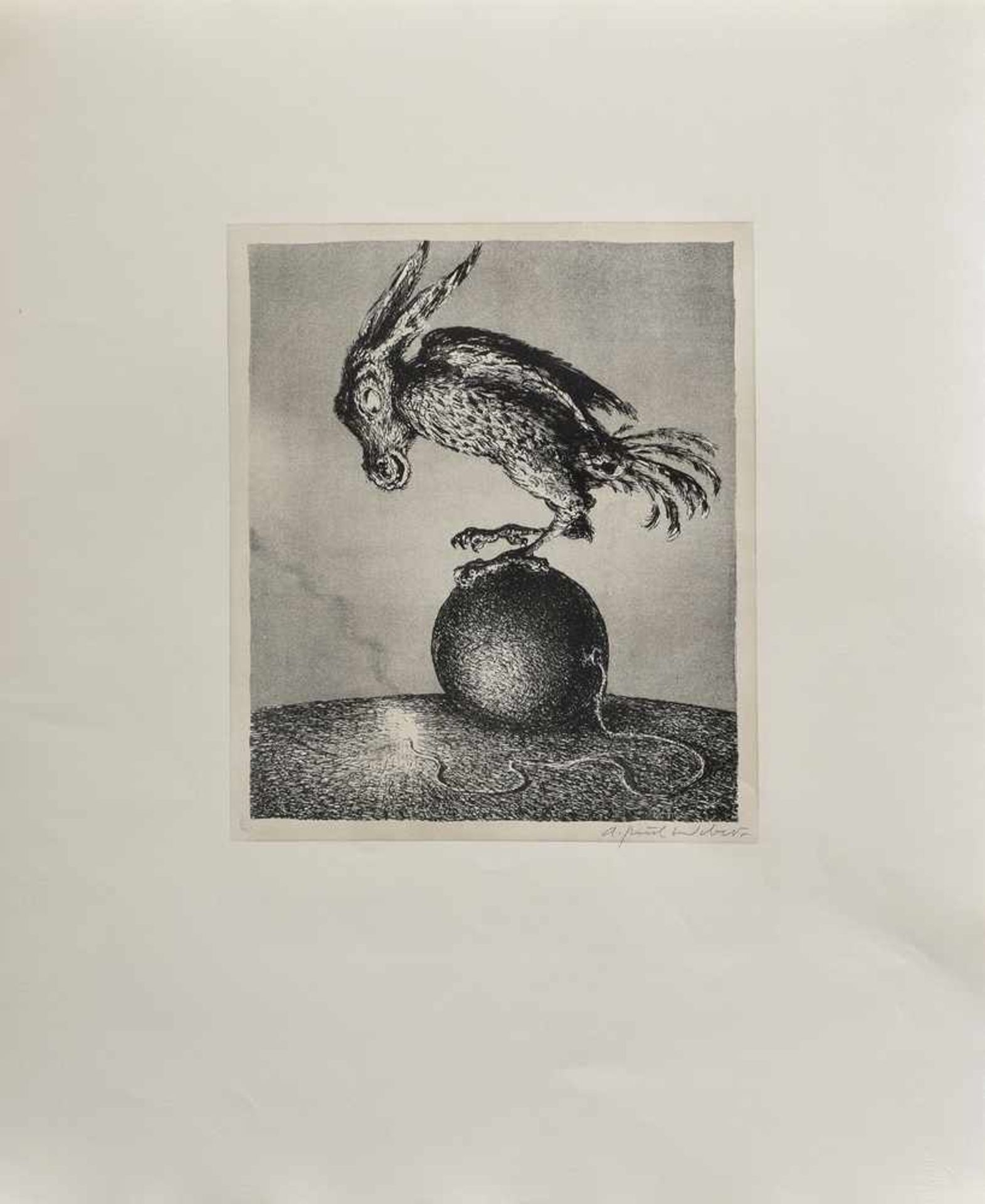 7 Diverse Weber, A. Paul (1893-1980) "Tierdarstellungen", u.r.sign., Griffelkunst, 50x64,5cm 7 - Image 3 of 8