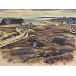 Mechlen, Paul (1888-1961) "Kampen/Sylt" 1934, Aquarell, u.l.sign./verso altes Foto "Sönke Hoog, Paul