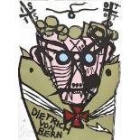 Meese, Jonathan (*1970) "Dietrich von Bern" 2005, Holzschnitt/Papier, u.l.sign./dat., Griffelkunst