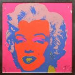 Warhol, Andy (1928-1987) "Marilyn Monroe Orange-Pink", Farbserigraphie, verso blaue Stempel "fill in