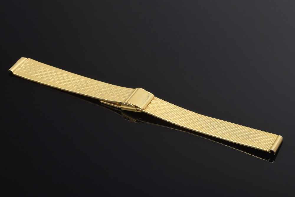 Uhrenarmband GG 750 in "Rolex" Art, 34,4g, L. 16,5cm Watchstrap YG 750 in ''Rolex'' Art, 34,4g, l. - Image 2 of 3