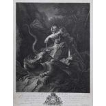 Boydell, John (1719-1804) "Jason und der Drache", Kupferstich nach einem Gemälde von Rosa, Salvatore