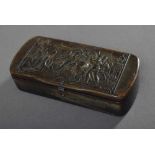 Horn Schnupftabakdose "Ratisbone 1809", 2,5x9,5x4,5cm, defekt Horn snuffbox ''Ratisbone 1809'', 2,