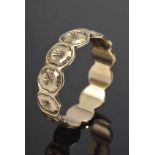 GG 375 Ehering mit "Sternchen" Gravuren, MZ: B. Bros, 2,5g, Gr. 55,5 YG 375 Wedding ring with ''
