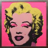 Warhol, Andy (1928-1987) "Marilyn Monroe Gelb-Pink", Farbserigraphie, verso blaue Stempel "fill in