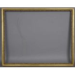 Schmale vergoldete Leiste mit Perlfries, 49x62/2cm Gold-plated frame with pearl frieze, 49x62/2cm