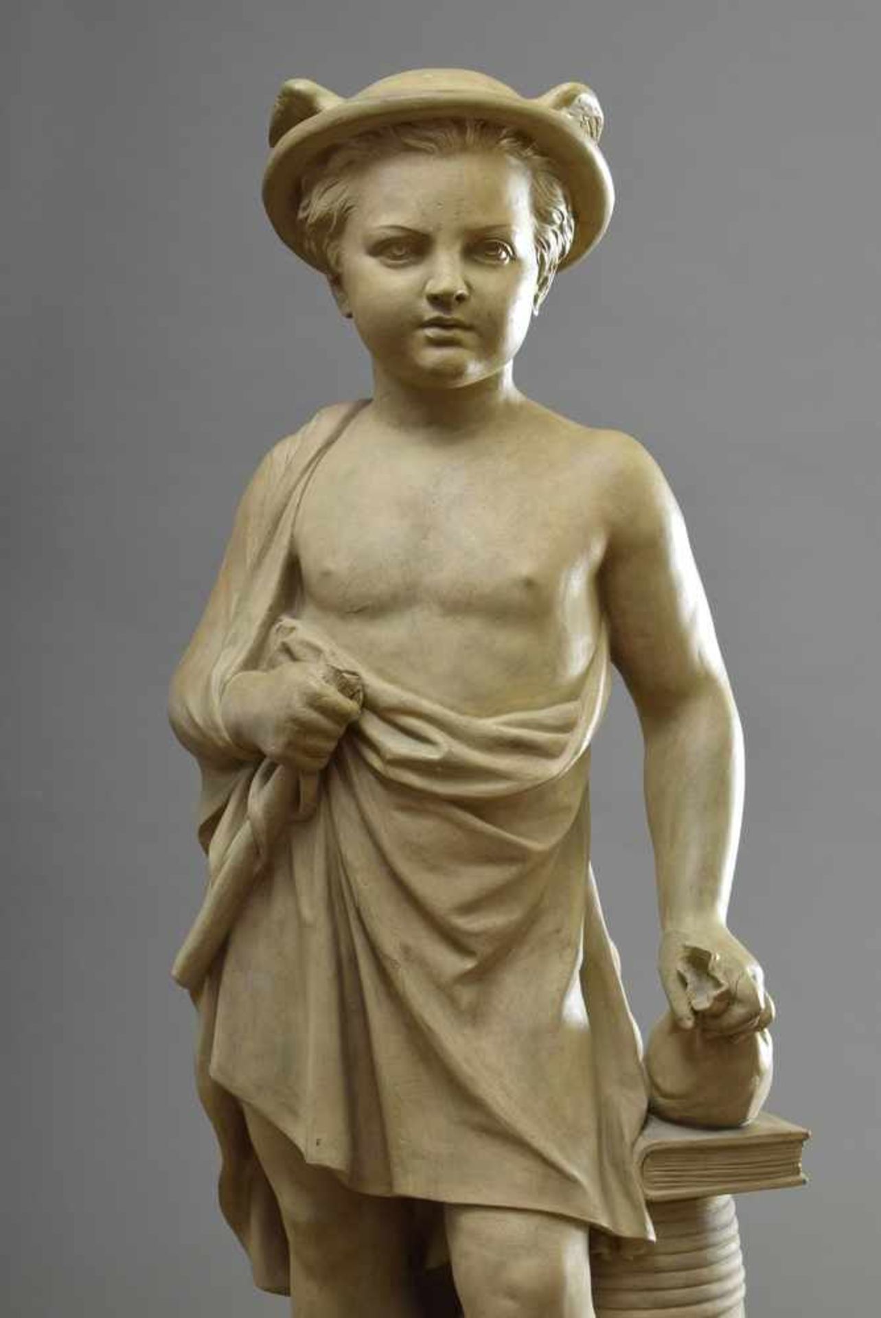 Paar Mertens, August (1814-1883) Terracotta Figuren "Hermes" und "Hephaistos", Ausführung: Ernst - Bild 6 aus 7