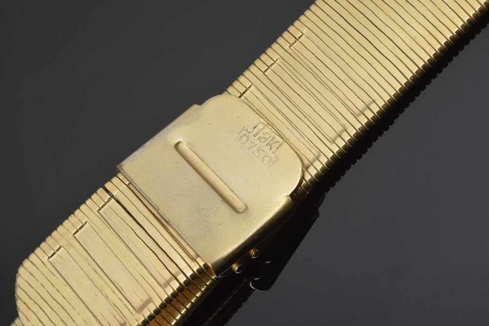 Uhrenarmband GG 750 in "Rolex" Art, 34,4g, L. 16,5cm Watchstrap YG 750 in ''Rolex'' Art, 34,4g, l. - Image 3 of 3