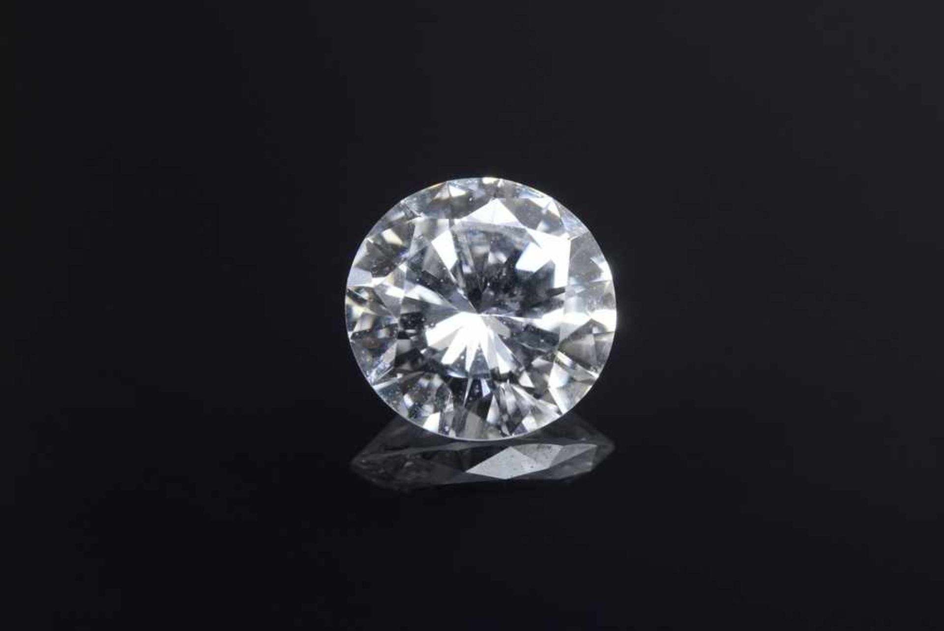 Ungefasster Brillant (6,04x6,02x3,37mm, ca. 0.75ct/VVS 1/Weiß), Proportionen sehr gut-gut, Finish - Bild 3 aus 3