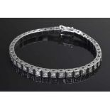 WG 585 Riviere Armband mit 39 Brillanten (zus. ca. 1.56ct, VSI-Pique/Wesselton), Anfertigung, 29,