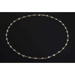 GG 585 Kette mit Mondstein Cabochons, L. 71cm, 12,20gGG 585 chain with moonstone cabochons, L. 71cm,