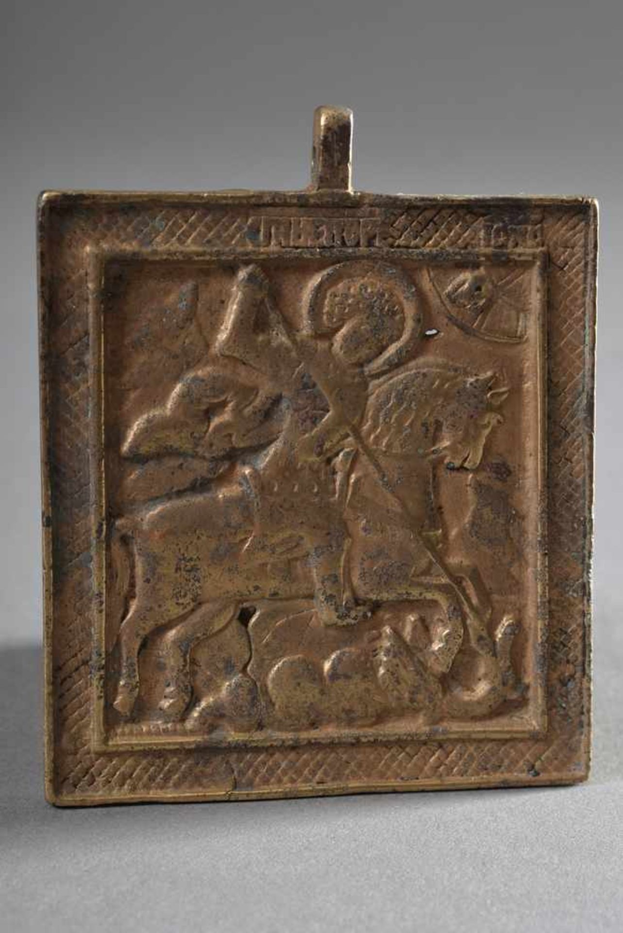 6 Diverse Reise Ikonen, Bronze, Darstellung u.a. "Gottesmutter", "Heiliger Nikolaus", "Heiliger - Bild 2 aus 7