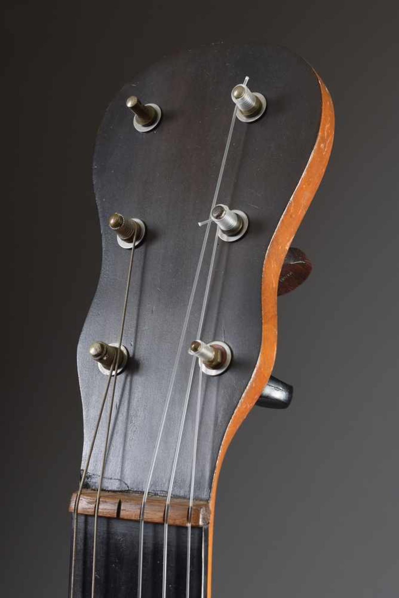 Rittberger Gitarre mit gewölbtem, gespäntem Boden, Göttingen um 1920/30, Ahorn Körper mit - Bild 4 aus 8