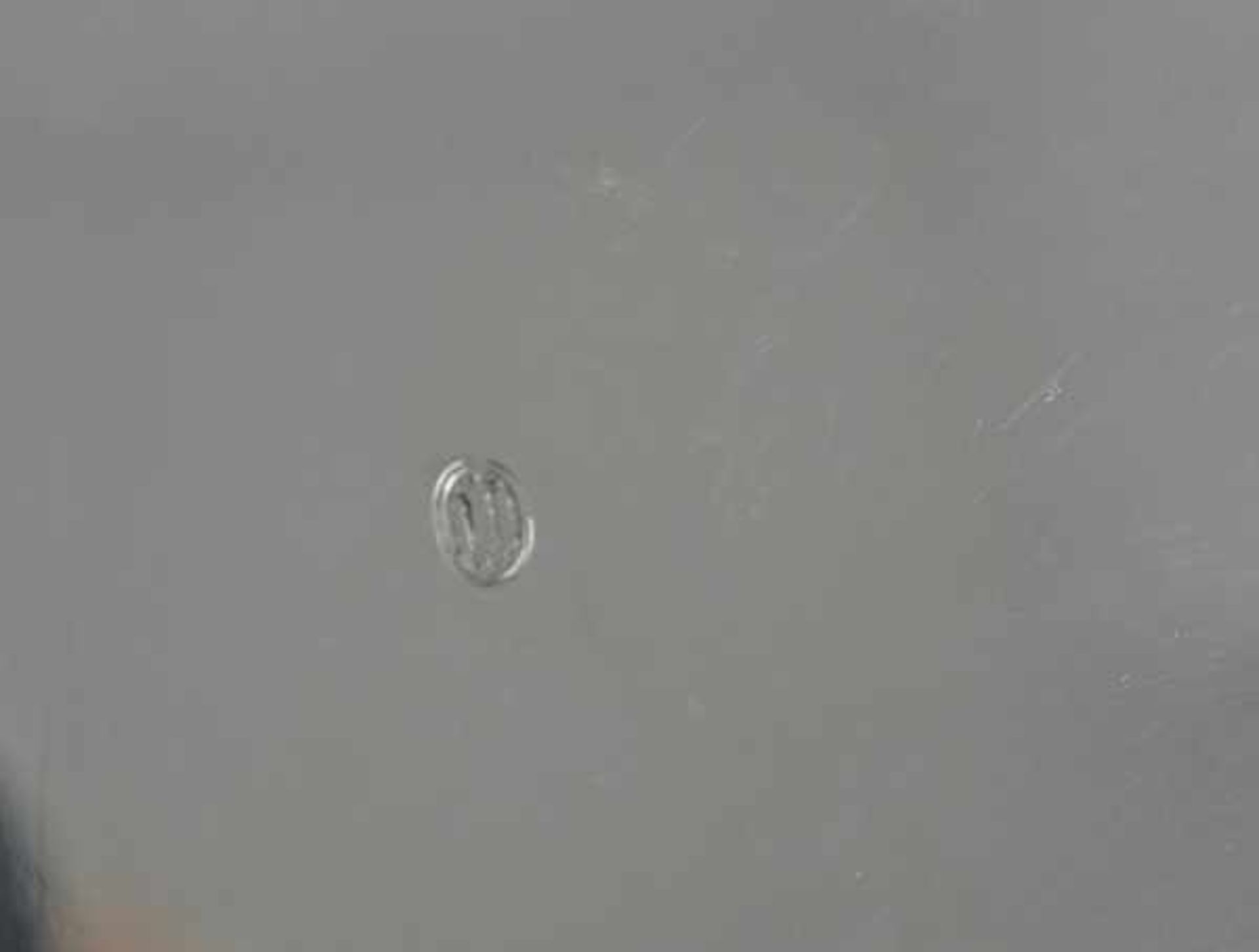 GROSSER TELLER mehrpassiger getreppter Rand, Dänemark, D 35cm, Silber, 966gr - Image 2 of 2