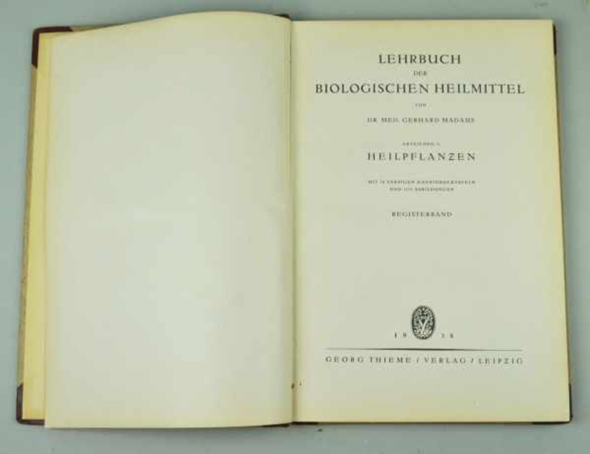 HEILMITTEL Madaus, Gerhard: "Lehrbuch der biologischen Heilmittel", in 3 Bänden plus Registerband, - Bild 8 aus 8