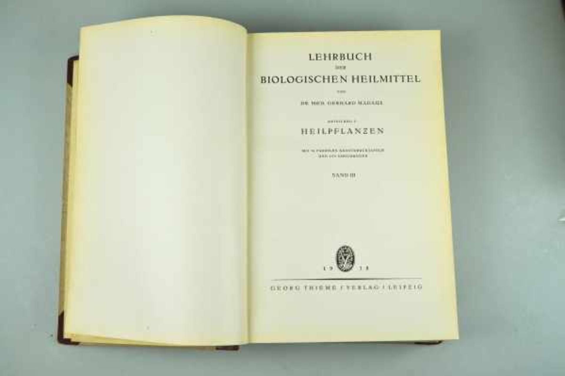 HEILMITTEL Madaus, Gerhard: "Lehrbuch der biologischen Heilmittel", in 3 Bänden plus Registerband, - Bild 6 aus 8