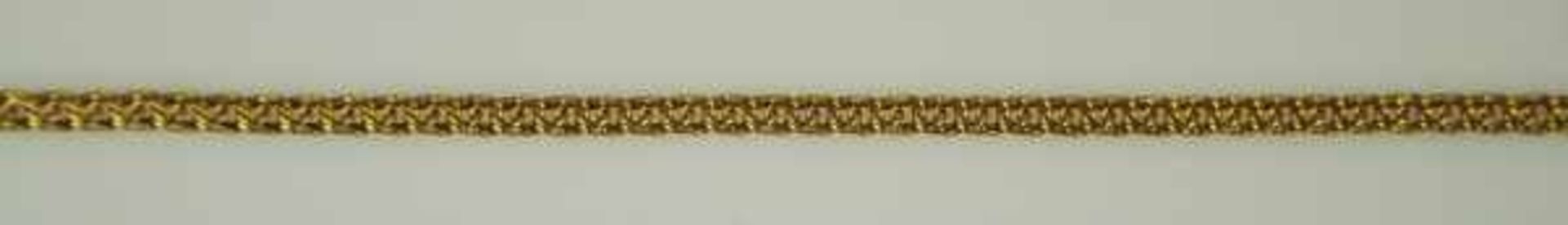 FEINE ARMKETTE durchbrochene Glieder mit Ringverschluß, Gelbgold 18ct, 3,8g, L 17cm - Bild 2 aus 2