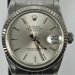 ARMBANDUHR Rolex, Oyster Perpetual Datejust, superlative Chronometer, Stahlgehäuse D 31mm, Medium,