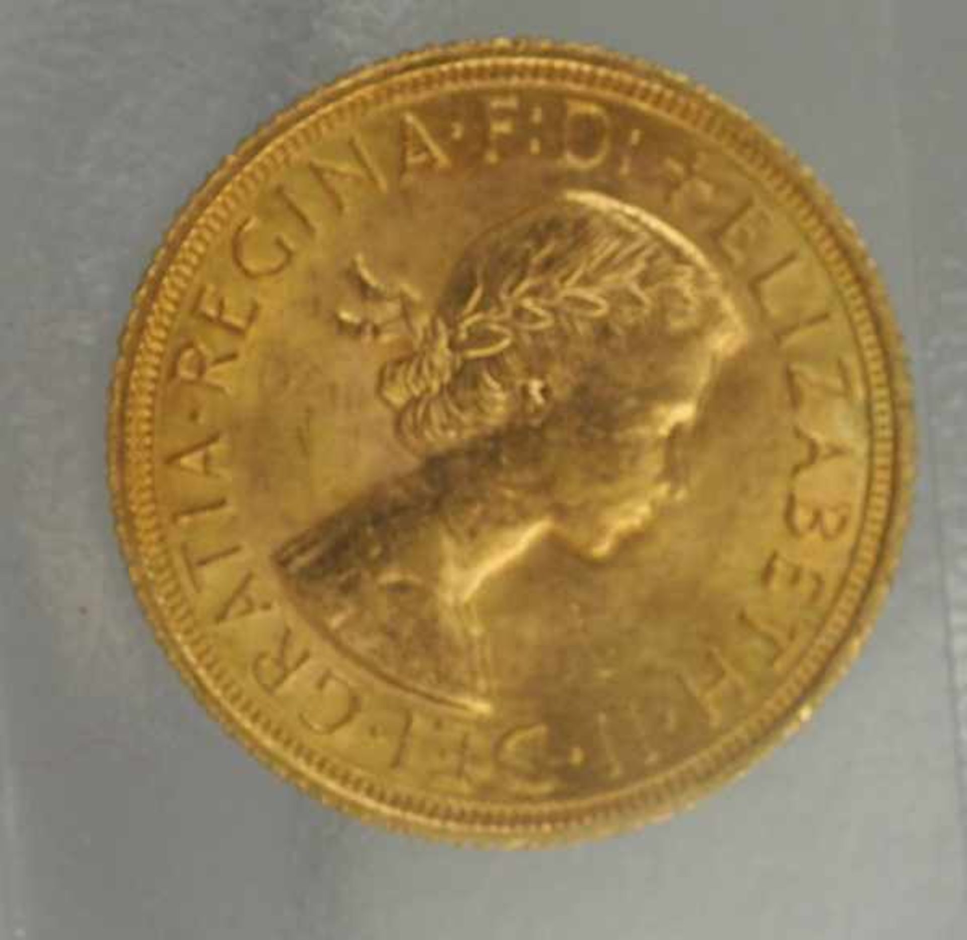 2 GOLDMÜNZEN 2 Rand Südafrika und England, Elisabeth 1962, gesamt 15,98g - Bild 2 aus 2